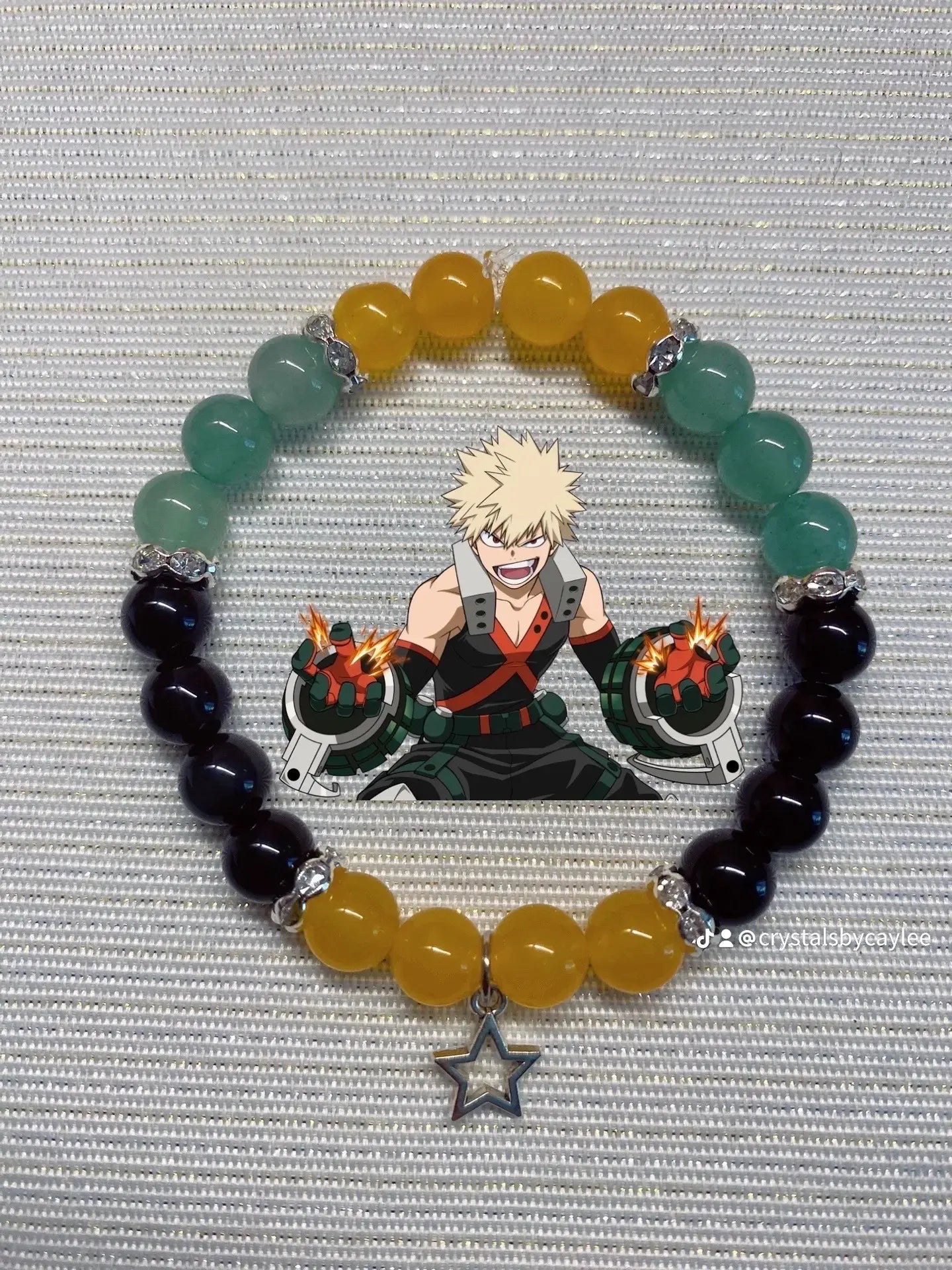 MHA Bakugo crystal bracelet