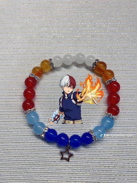 MHA Todoroki crystal bracelet