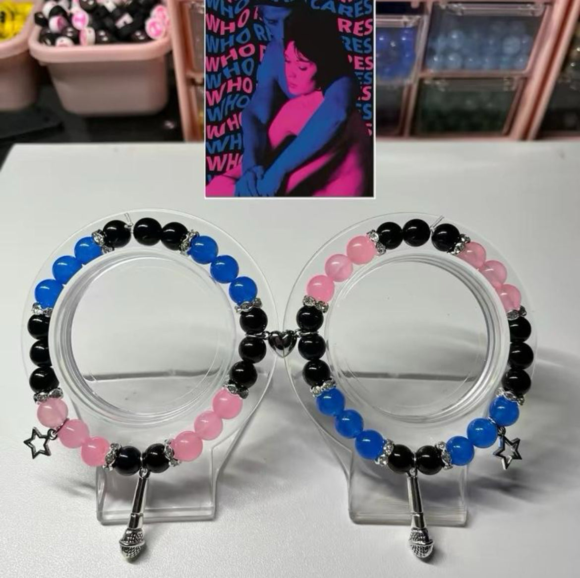 TV GIRL matching crystal bracelets