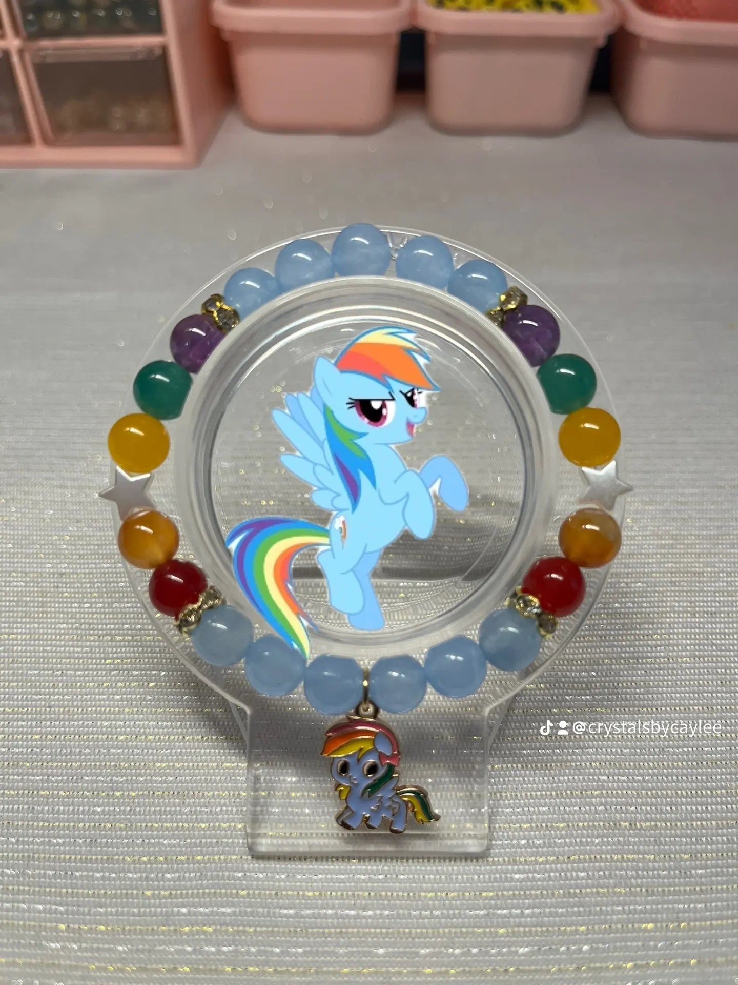 My Little pony 6pc set of crystal bracelets