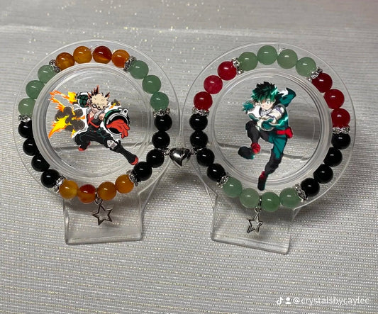 My Hero Academia Bakugo x Deku matching bracelets