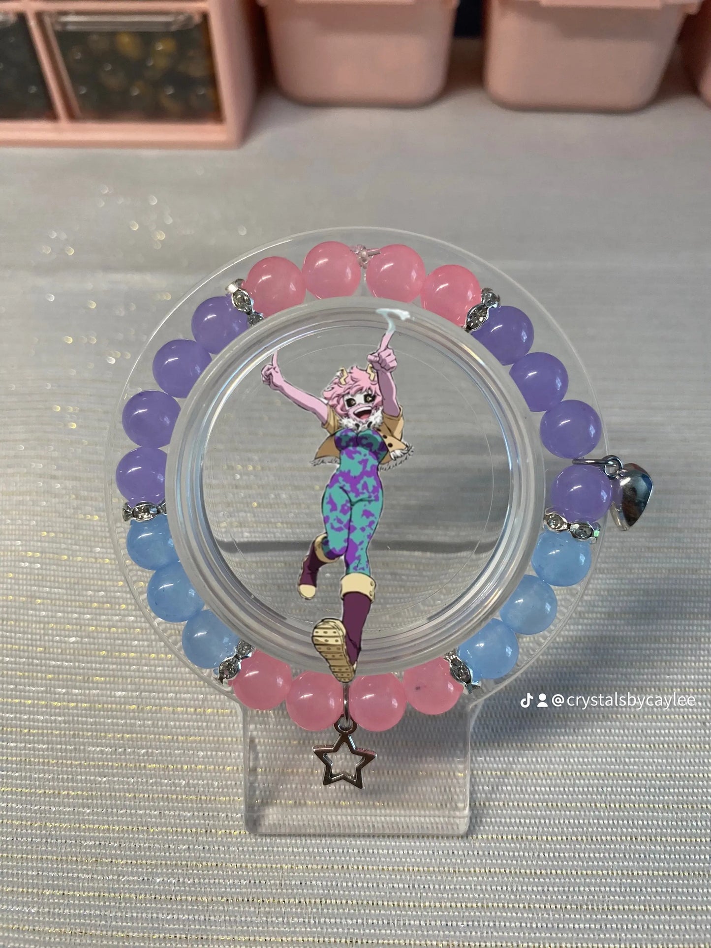 My Hero Academia Mina x Kirishima crystal bracelets